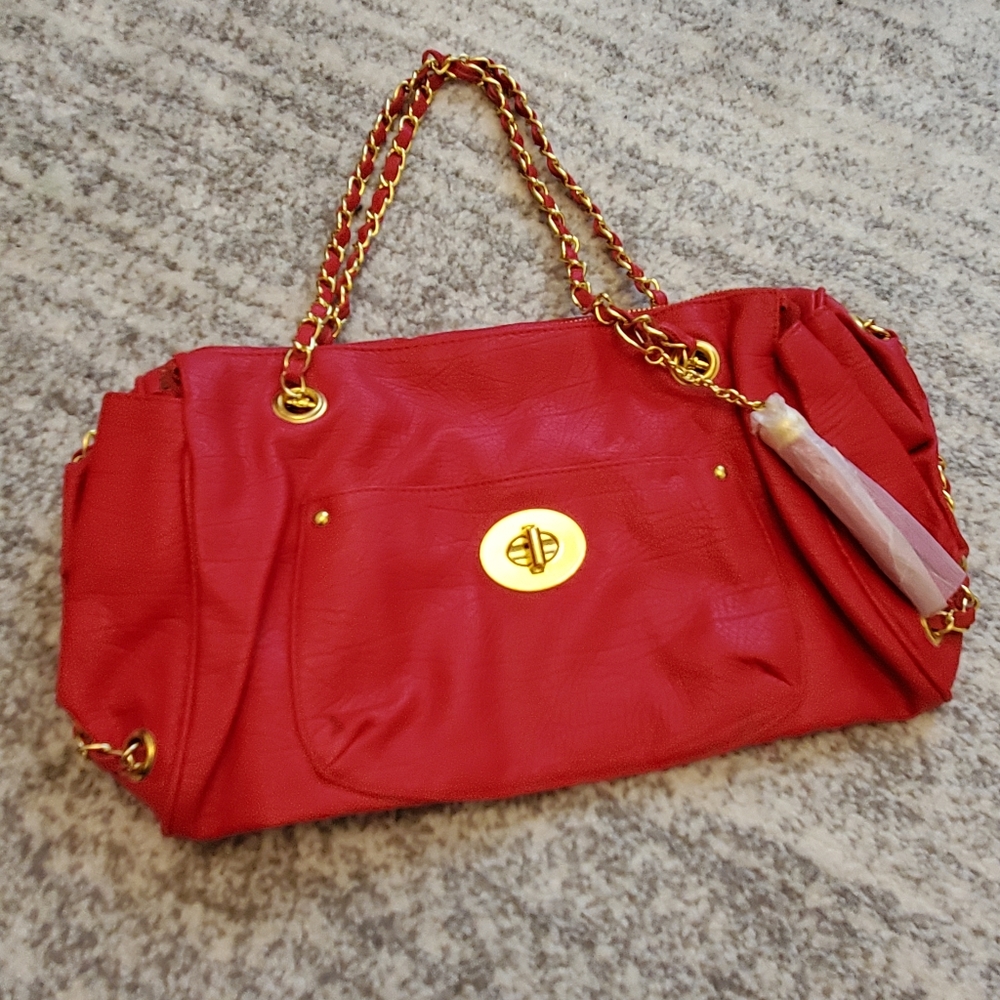 Red mark. Bag